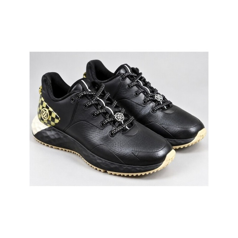 G/FORE MG4+ Golf Shoes Men 10 Onyx Black Excellent Checkerboard G4MS23EF24